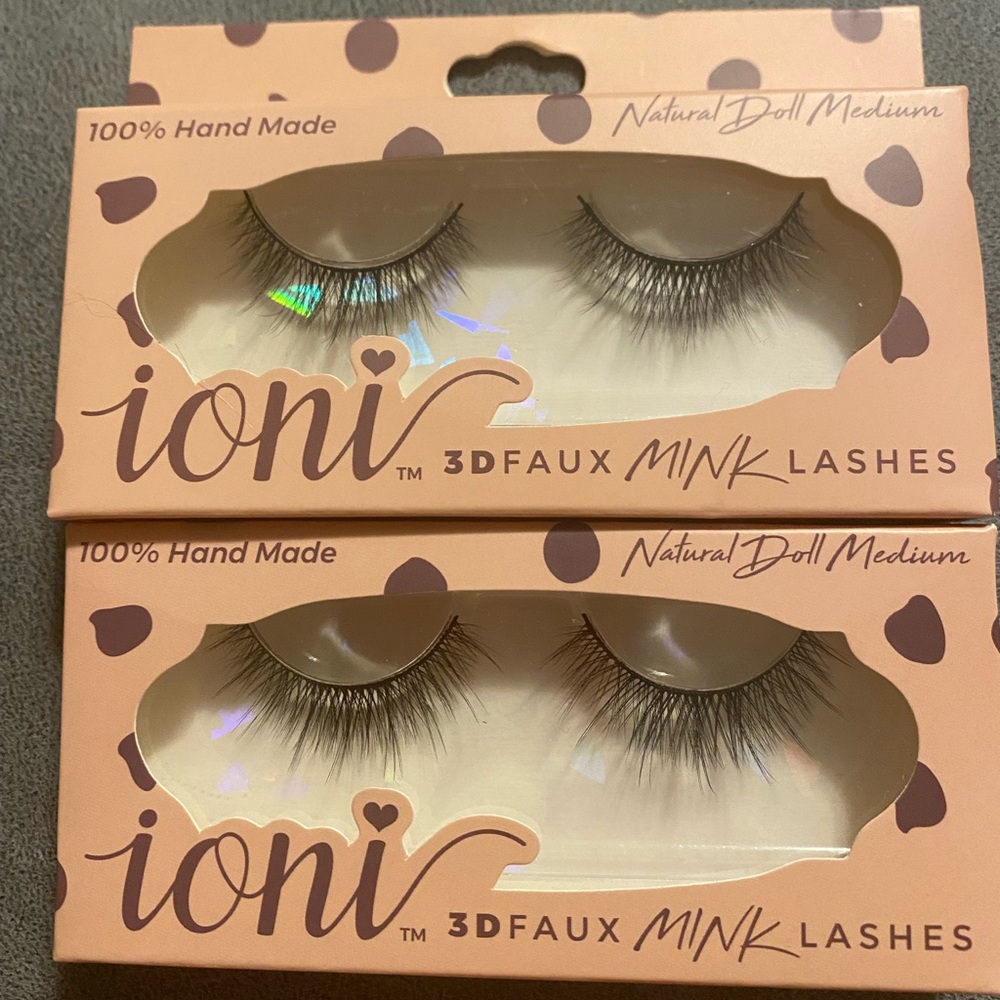 💜Ioni Natural DollMedium 3DFauxMink Lashes#686628